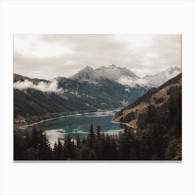 Mountainside Lake Canvas Print