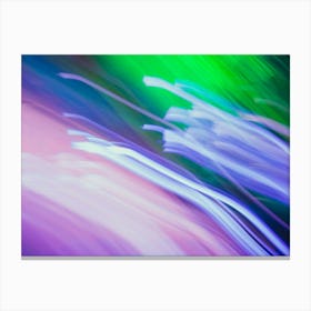 Abstract Streaks Of Light Colored Canvas Print