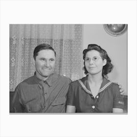 Mr And Mrs Lee Wagoner, Who Farms On The Black Canyon Project, Canyon County, Idaho By Russell Lee Canvas Print