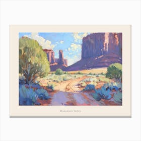 Western Landscapes Monument Valley 9 Poster Canvas Print