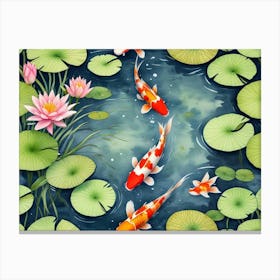 Koi Fish Canvas Print