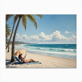 Beach Scenery  Canvas Print