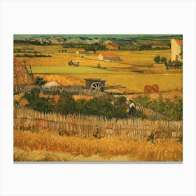Wheat Field By Vincent Van Gogh Canvas Print
