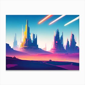 Futuristic City, Futuristic Cityscape, Futuristic City, Futuristic City, Futuristic City, Futuristic City, Futuristic City Canvas Print