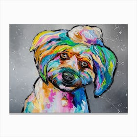 Dear Friend Dog Animal Art Oil Painting Canvas Print