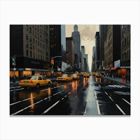 New York City Taxis Canvas Print