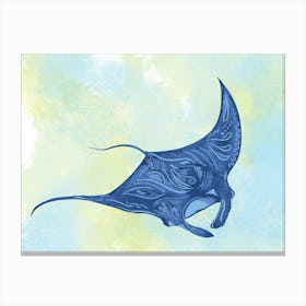 Magical Manta Ray Leinwandbild