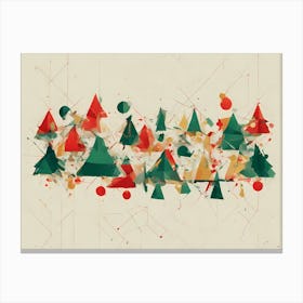 Christmas Trees vector art, Christmas Tree art, Christmas Tree, Christmas vector art, Vector Art, Christmas art, Christmas Canvas Print