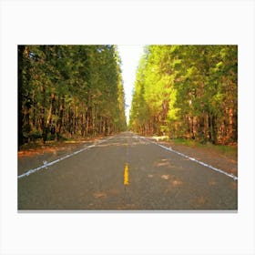 Sunny Road, Oil Painting Canvas Print