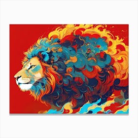 Lion dark 4 Canvas Print