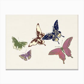 Vintage Butterfly, Cho Senshu (8) Canvas Print