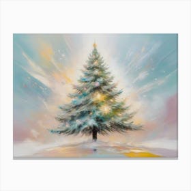 Abstract Christmas Tree 18 Canvas Print