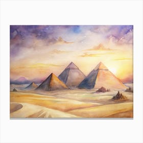 Egyptian Pyramids 1 Canvas Print