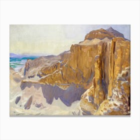 Cliffs At Deir El Bahri, Egypt, John Singer Sargent Canvas Print