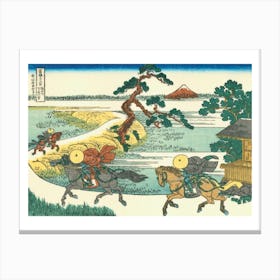 Village Of Sekiya At Sumida River Canvas Print