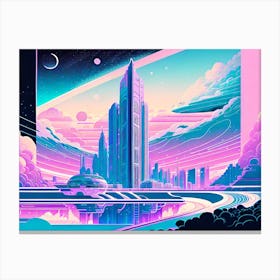 Futuristic City, Futuristic Cityscape, Futuristic City, Futuristic City, Futuristic City, Futuristic City Canvas Print