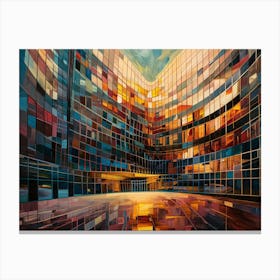 City At Night 2 Canvas Print