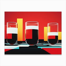 Shot Glasses Canvas Print