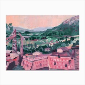 Mountain Homes Canvas Print