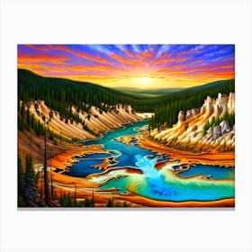 Yellowstone River Canvas Print