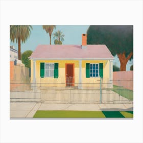 Los Angeles Abstract Compton House Painting Canvas Print