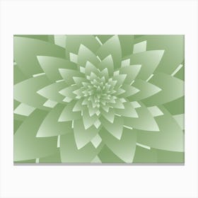 Fractal Leaves Background Canvas Print