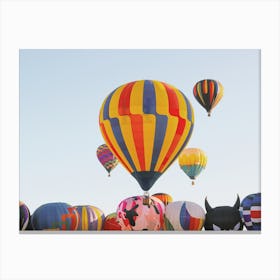 Hot Air Balloon Scenery Canvas Print