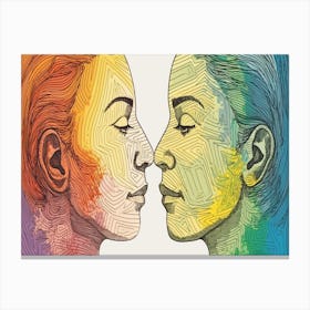 Rainbow Love 12 Canvas Print