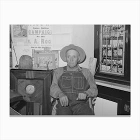 Owner Of Liquor Store, Costilla, New Mexico By Russell Lee Canvas Print