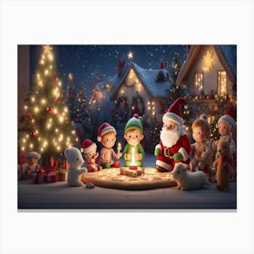 Christmas Scene Canvas Print