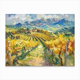 Vineyards In Tuscany 2 Canvas Print