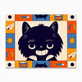 Cheeky Cat Canvas Print