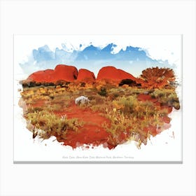 Kata Tjuta, Uluru Kata Tjuta National Park, Northern Territory Canvas Print