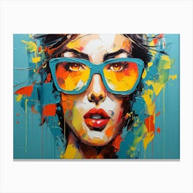 Woman With Sunglasses 1 Canvas Print