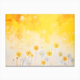 Yellow Dandelions Canvas Print