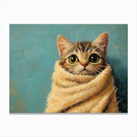 Bathroom Cat 20 Canvas Print