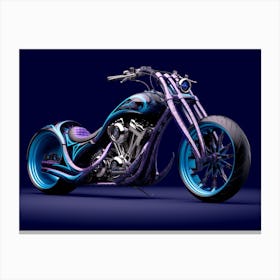 Chopper Motorcycle Canvas Print