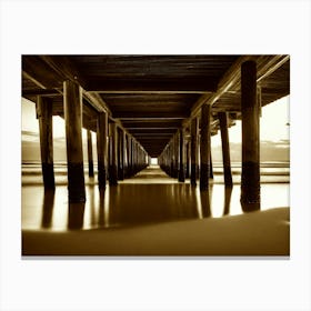 Under The Pier 4 Canvas Print