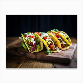 Mexican Tacos 3 Canvas Print