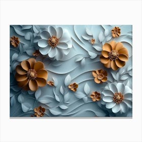 Flowers Wallpaper 15 Canvas Print