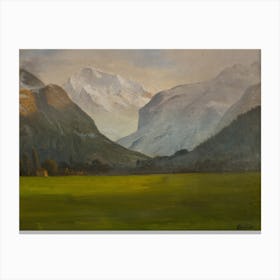 Jungfrau After First Snow, Albert Bierstadt Canvas Print