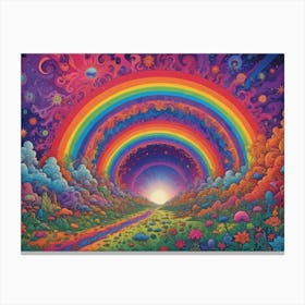 Rainbows In The Sky 1 Canvas Print