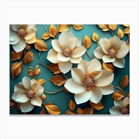 Magnolia Flowers 8 Canvas Print