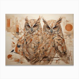 Two Owls Canvas Print