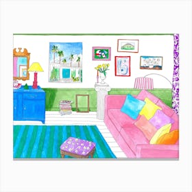 Colourful Home Canvas Print