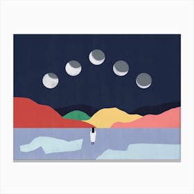 Moon Phases Canvas Print