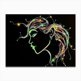 Glowing Woman Canvas Print