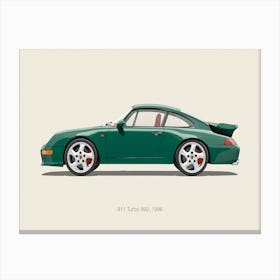 Porsche 911 Turbo 993 Car Style Canvas Print