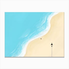 Horizontal Beach Canvas Print