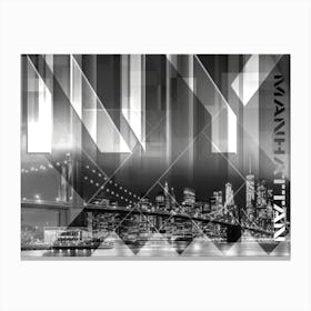 Brooklyn Bridge & Skyline Canvas Print